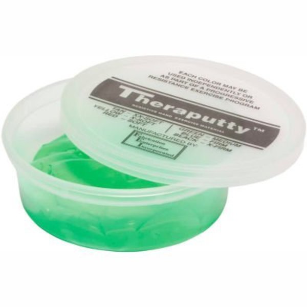 Fabrication Enterprises TheraPutty® Standard Exercise Putty, Green, Medium, 4 Ounce 10-0907